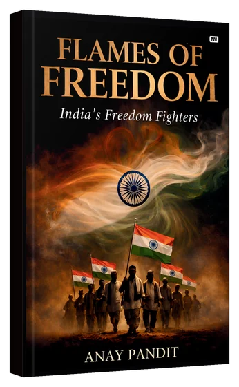 3D mockup of the book Flames of Freedom